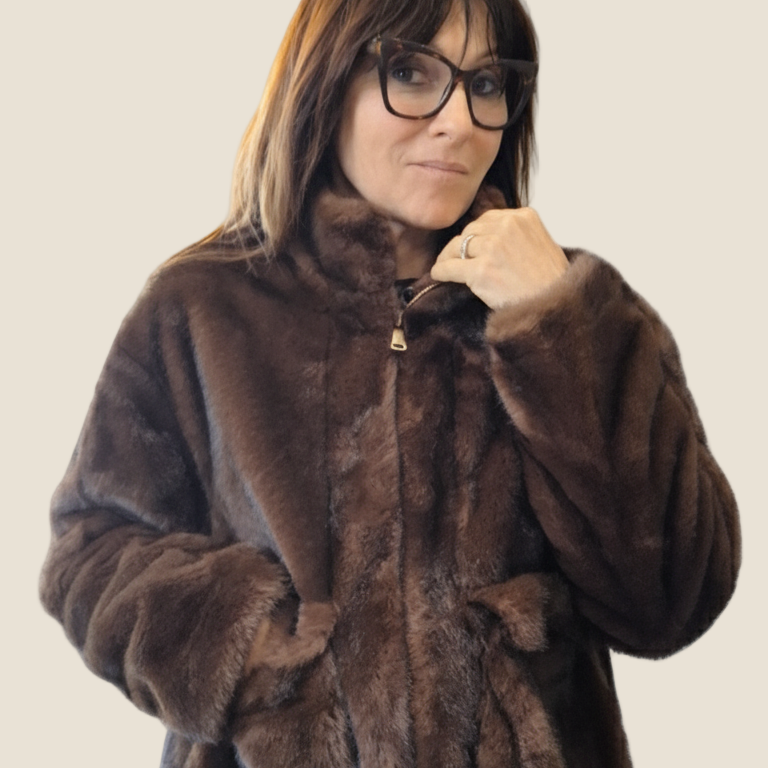 Madison bomber ecopelliccia