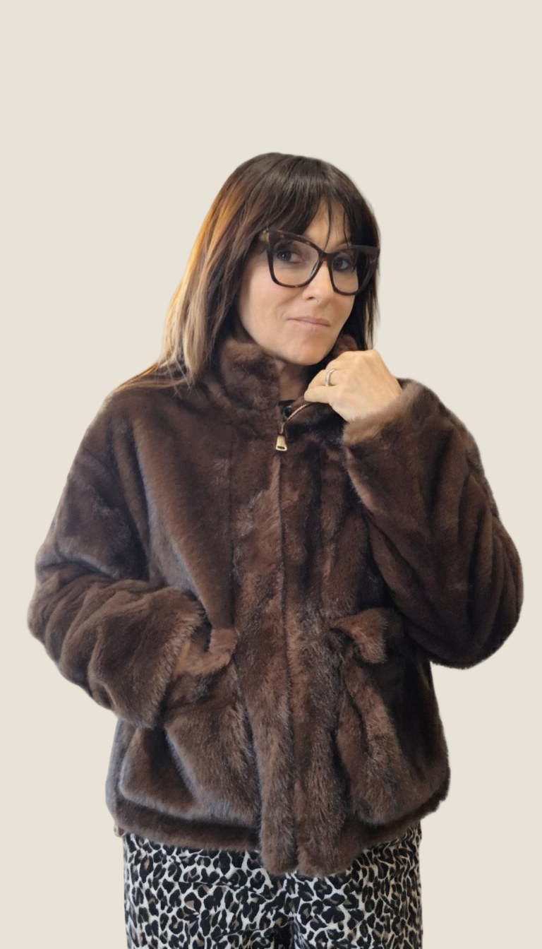 Madison bomber ecopelliccia