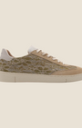 Sneaker low-top Madison Shop Ambitious NOA in pelle beige e tessuto ricamato con suola in gomma SBR