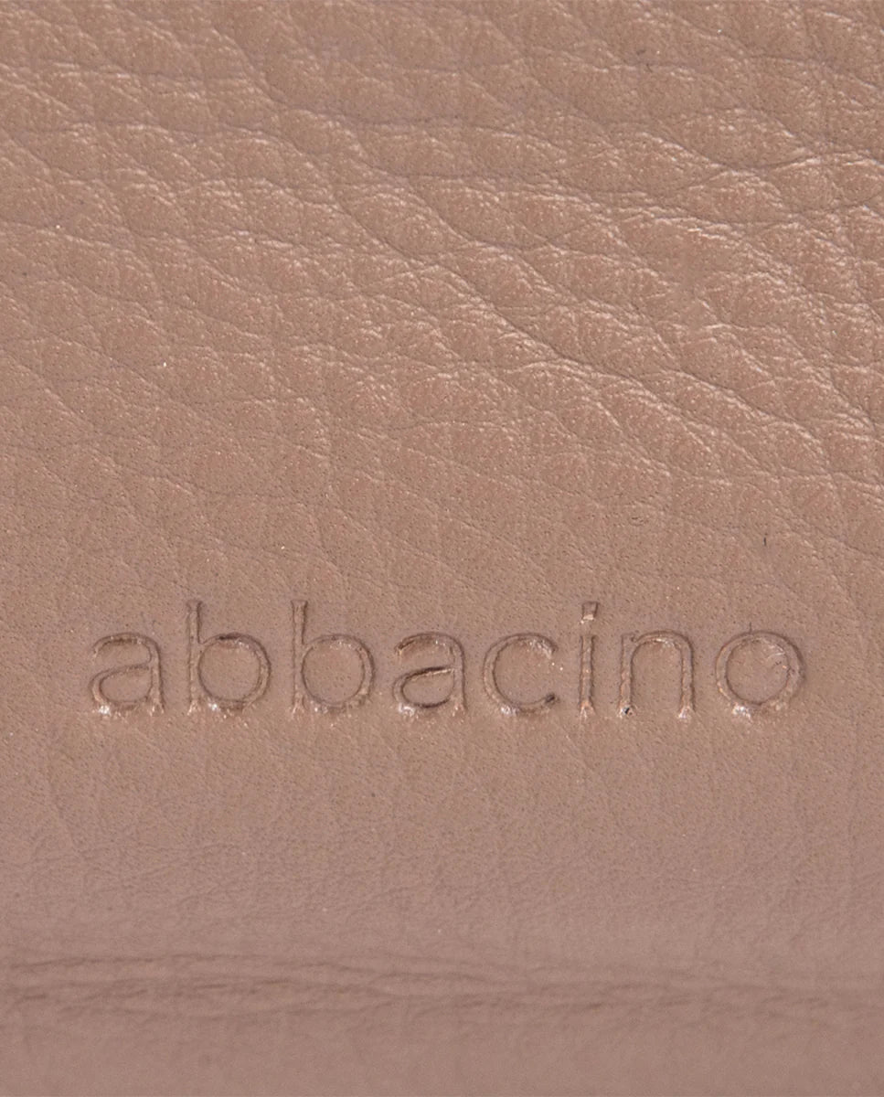 Abbacino - borsa multifunzionale in pelle color tortora