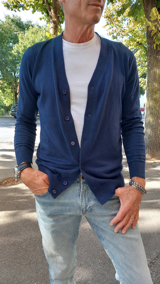 Over-D cardigan scollo a V