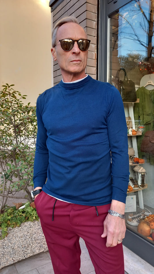 Over-D Maglione Pullover paricollo