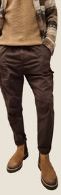 OVER/D pantalone pince mod. cargo tasche 1fil.dt.
