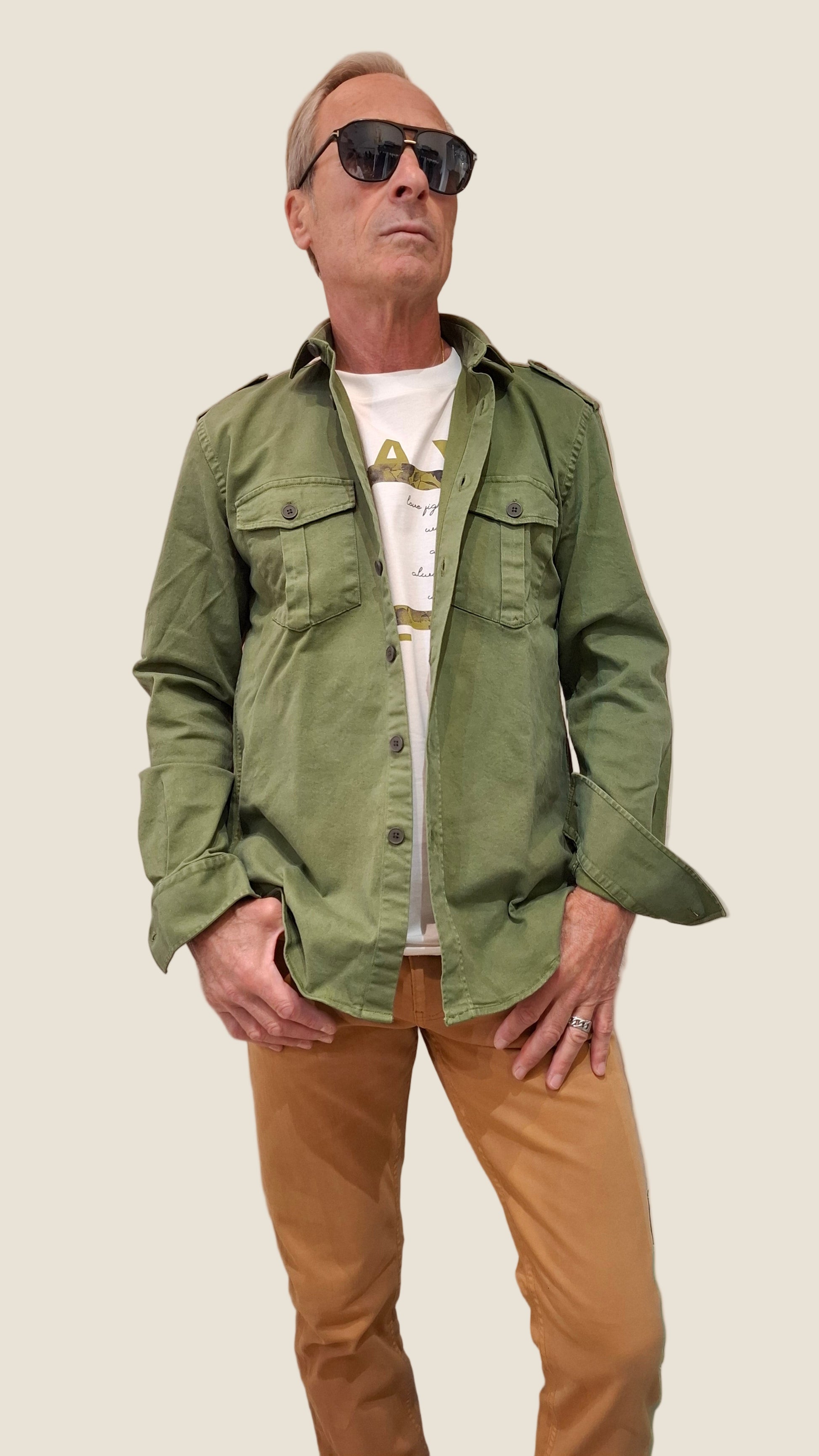 OVER/D over shirt mod. army t/c