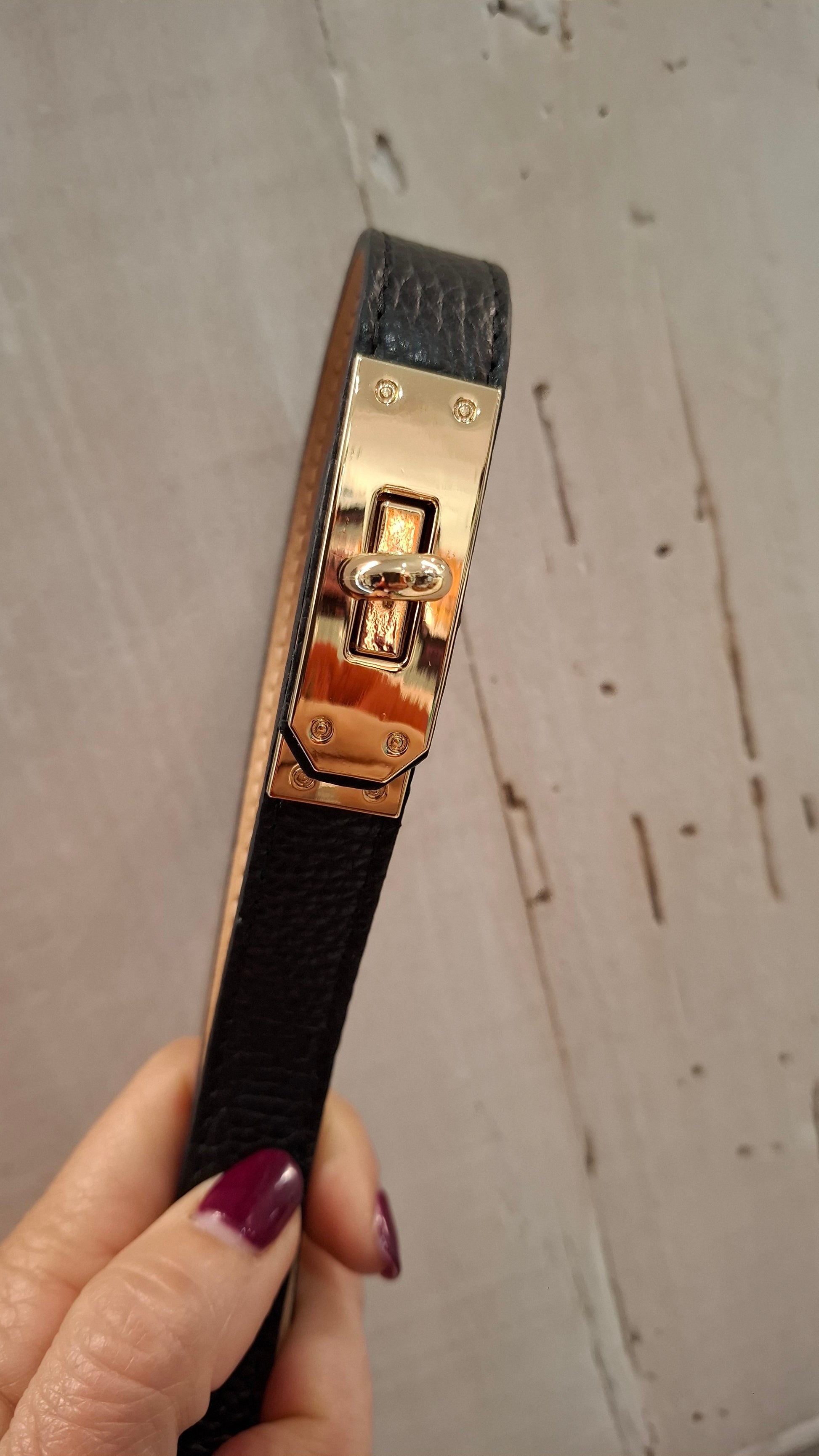 Dafne cintura fibbia tipo Hermes