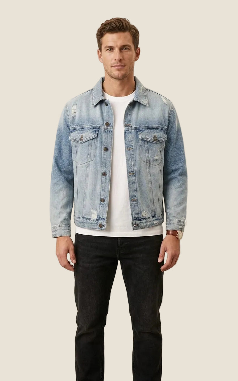 Over/D - Giubbino Denim Relaxted Fit Tom