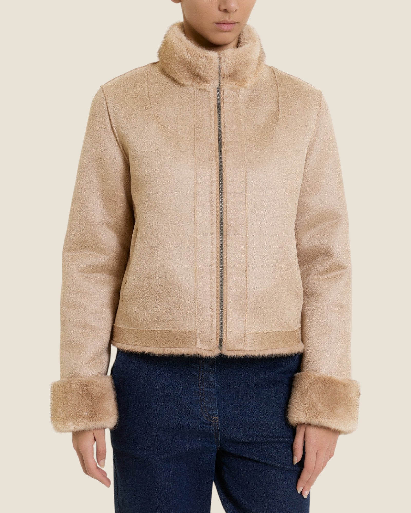 GIACCONE ZIP Cammello (2)