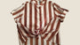 Dafne - Camicia a righe con nodo in vita