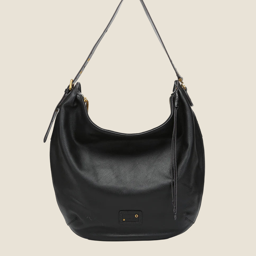 Abbacino borsa a tracolla in pelle nera