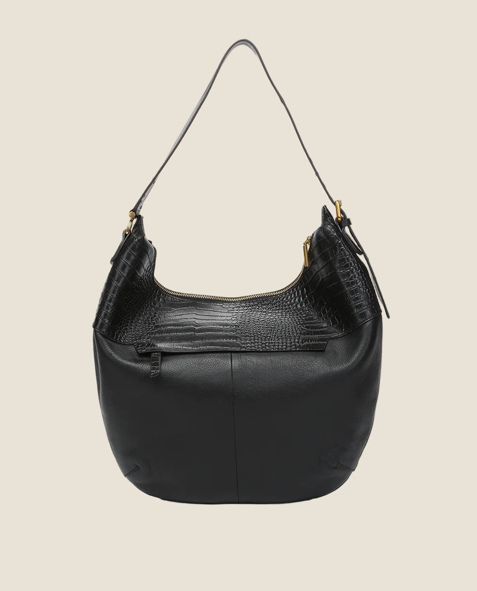 Abbacino borsa a tracolla in pelle nera