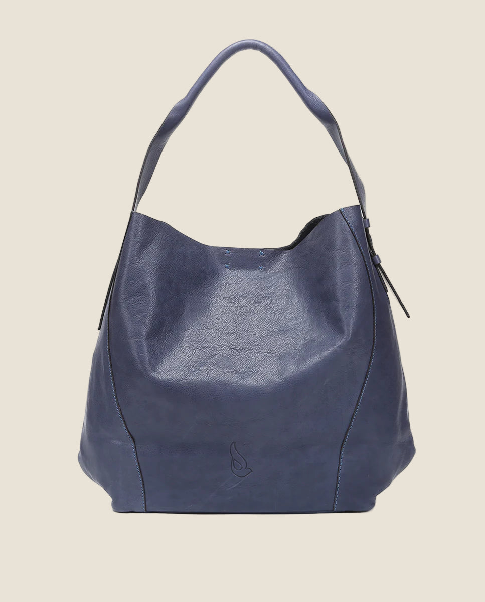 Abbacino - borsa a tracolla in pelle blu