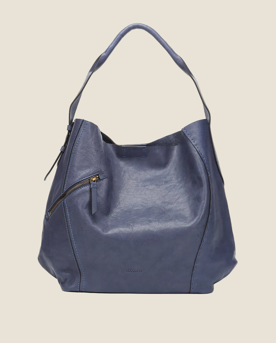Abbacino - borsa a tracolla in pelle blu