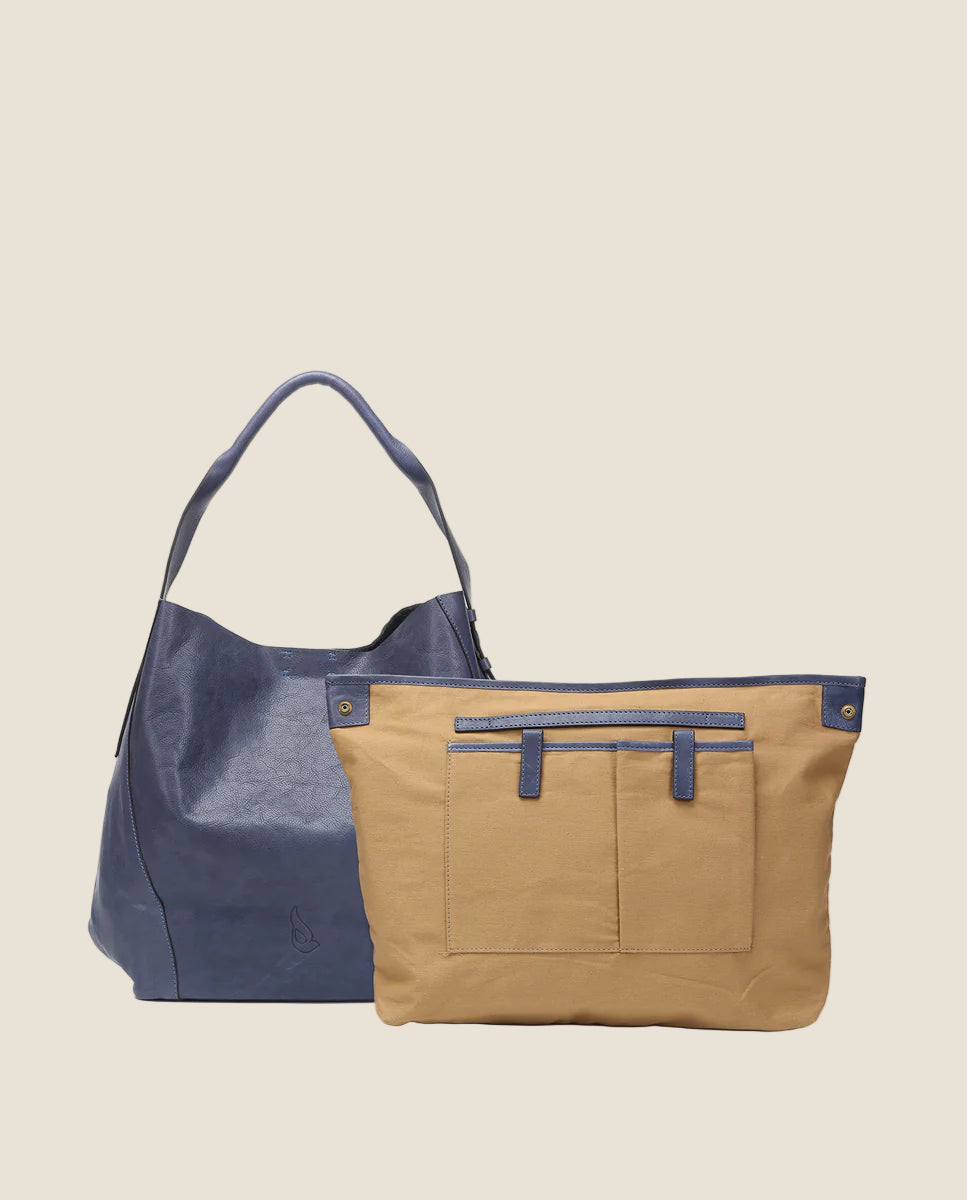 Abbacino - borsa a tracolla in pelle blu