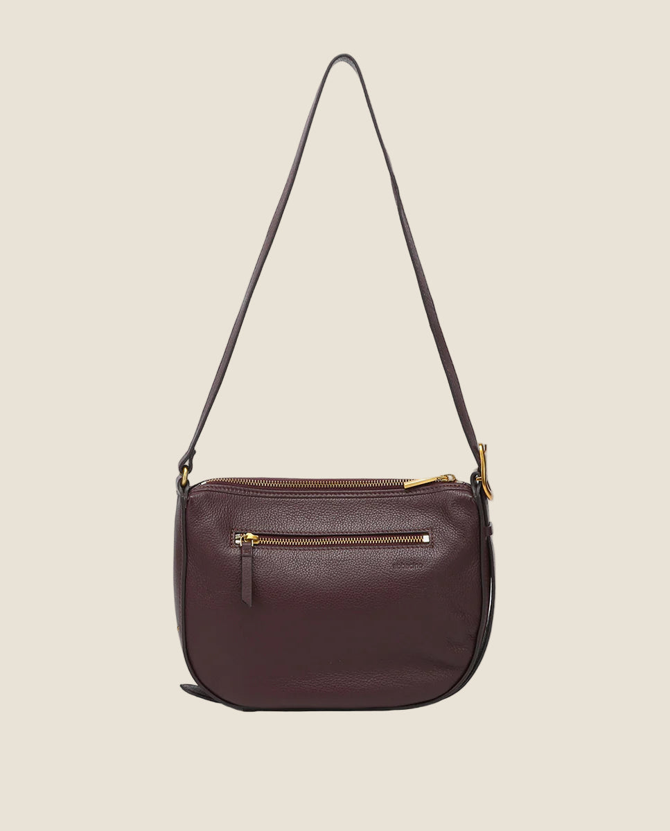 Abbacino - borsa a tracolla in pelle e camoscio