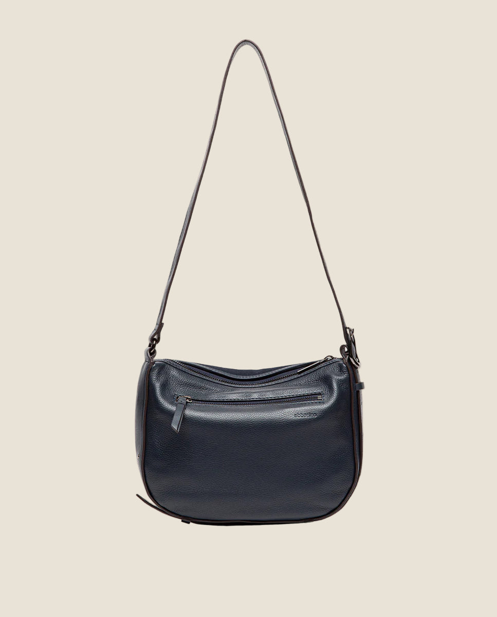 Abbacino - borsa a tracolla in pelle e camoscio