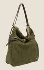 Borsa multifunzionale in camoscio Verde