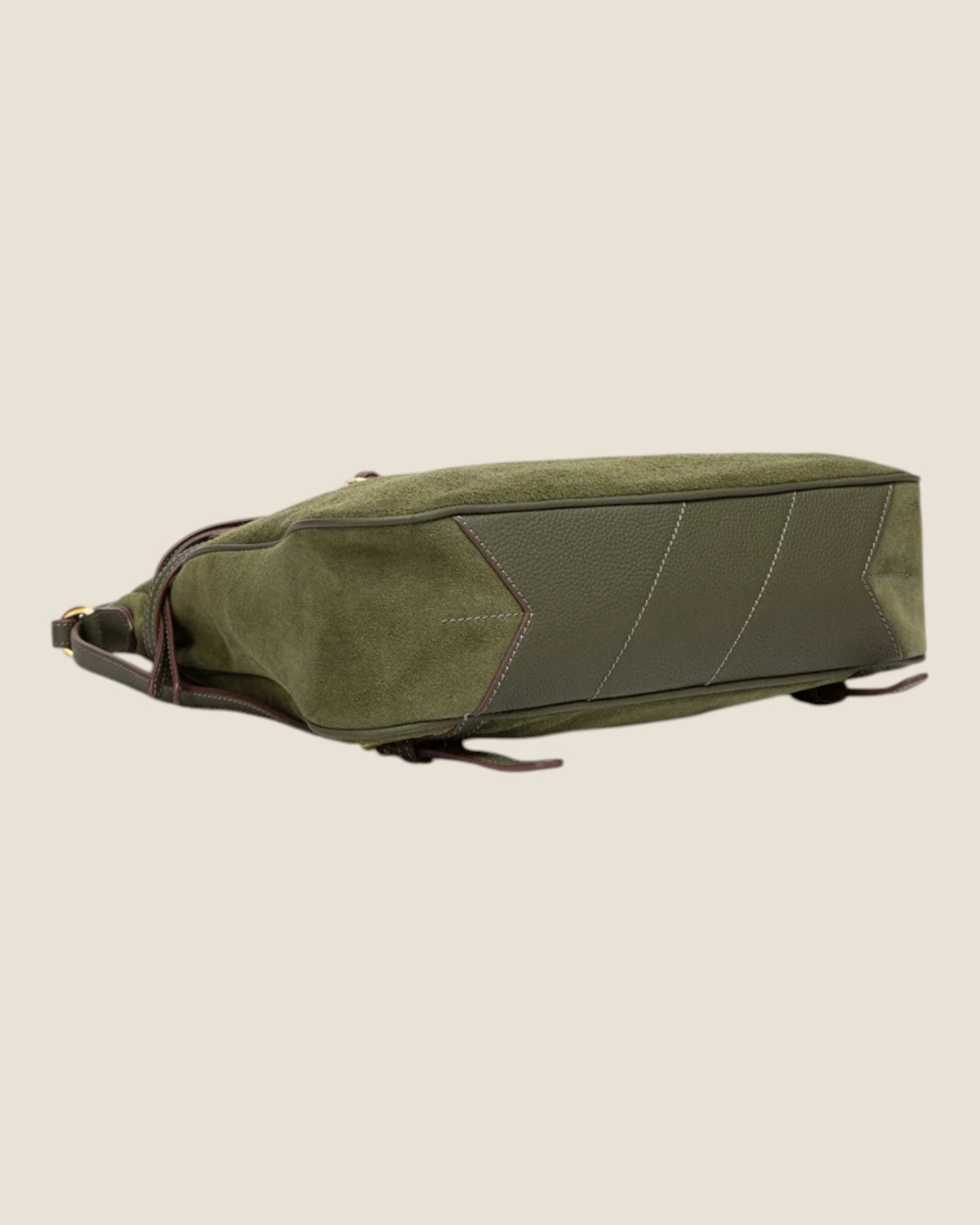Borsa multifunzionale in camoscio Verde