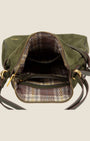 Borsa multifunzionale in camoscio Verde