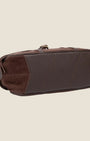 Borsa a spalla in camoscio Marrone