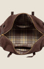 Borsa a spalla in camoscio Marrone