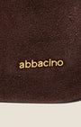 Borsa a spalla in camoscio Marrone