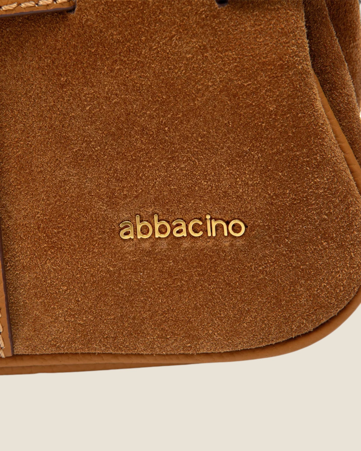 Borsa a spalla in camoscio Cognac