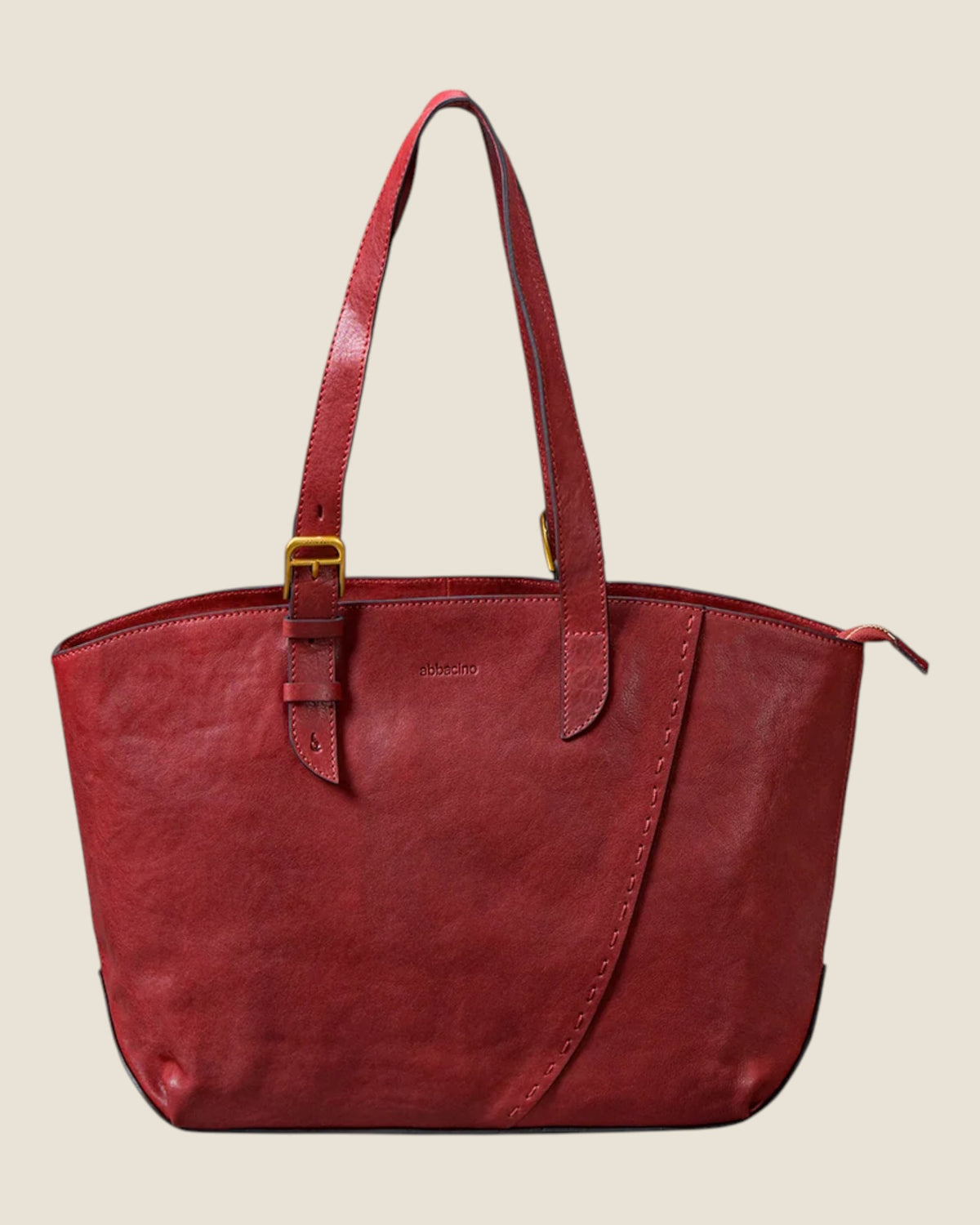 Shopper in pelle Rosso