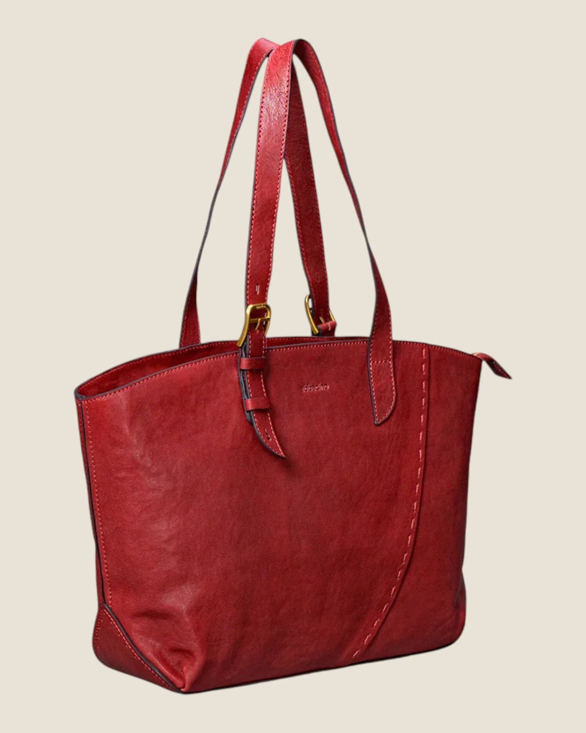 Shopper in pelle Rosso