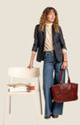 Shopper in pelle Rosso