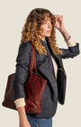 Shopper in pelle Rosso