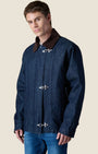 Sahariana Aviator Denim Lavaggio 0 imbottita con collo in Velluto e fodera interna in tessuto V2 (1)