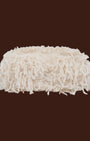 Borsa da sera con piume Beige