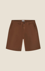 Madison Shop Over/D slim fit chino bermuda shorts in brown cotton blend with side pockets and belt loops.