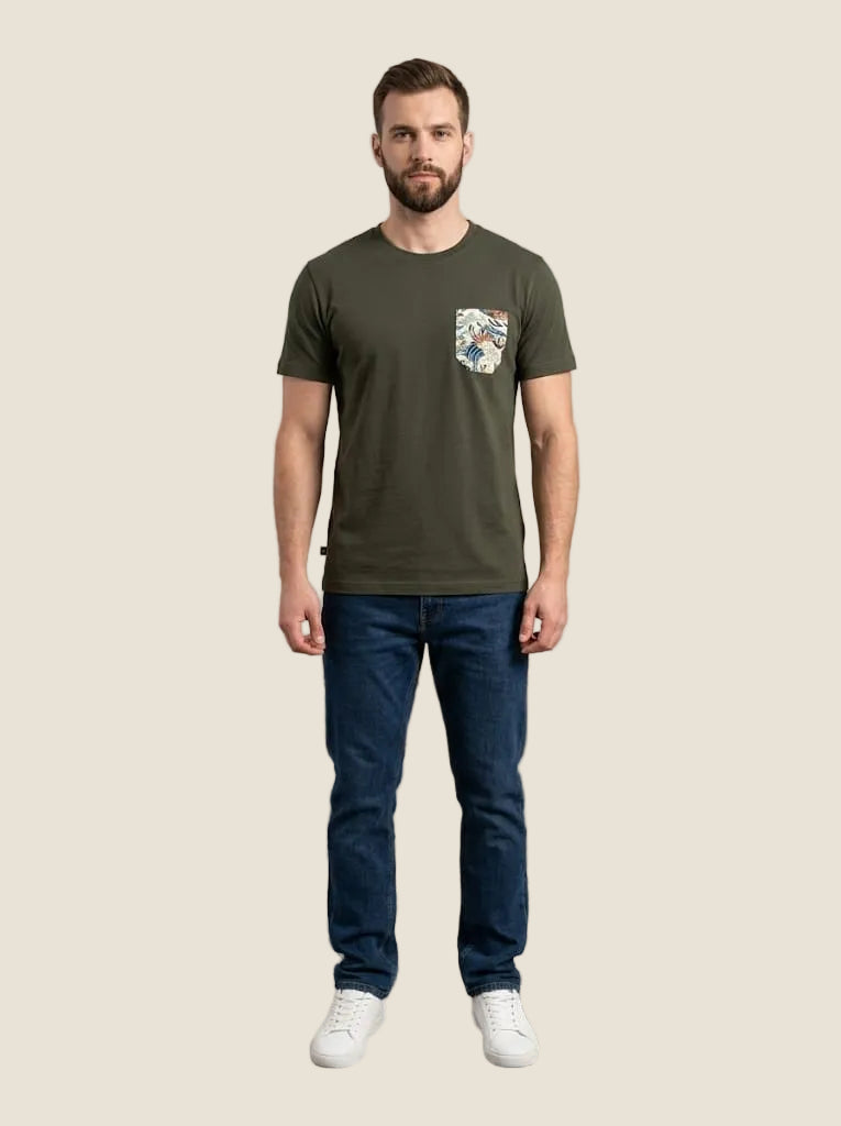 V2 Brand - T-Shirt con taschino