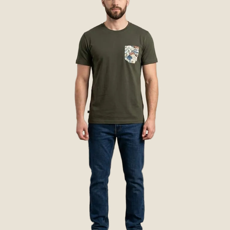 V2 Brand - T-Shirt con taschino