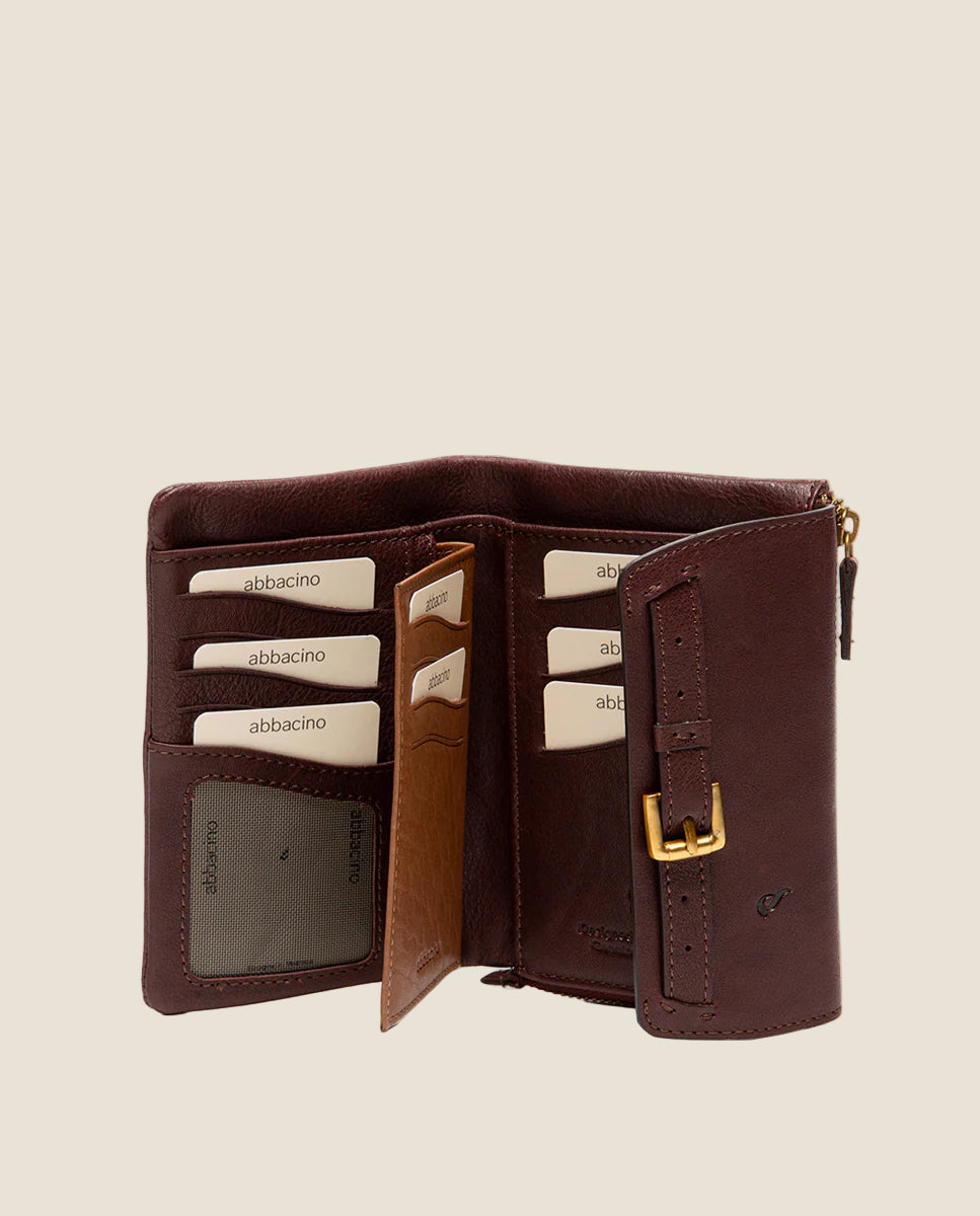 Abbacino portafoglio medio con fibbia
