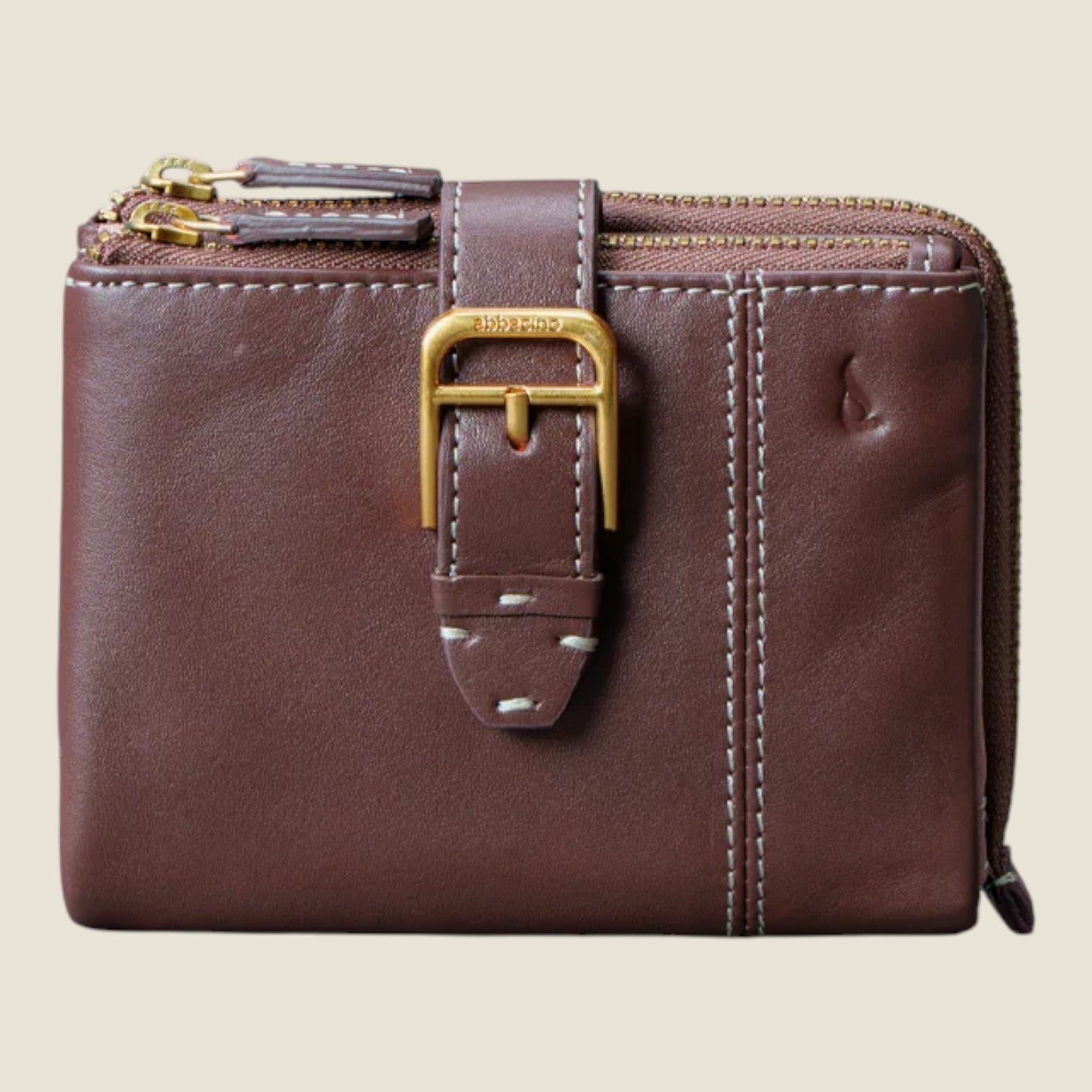 Piccolo portafoglio da donna in pelle Marrone