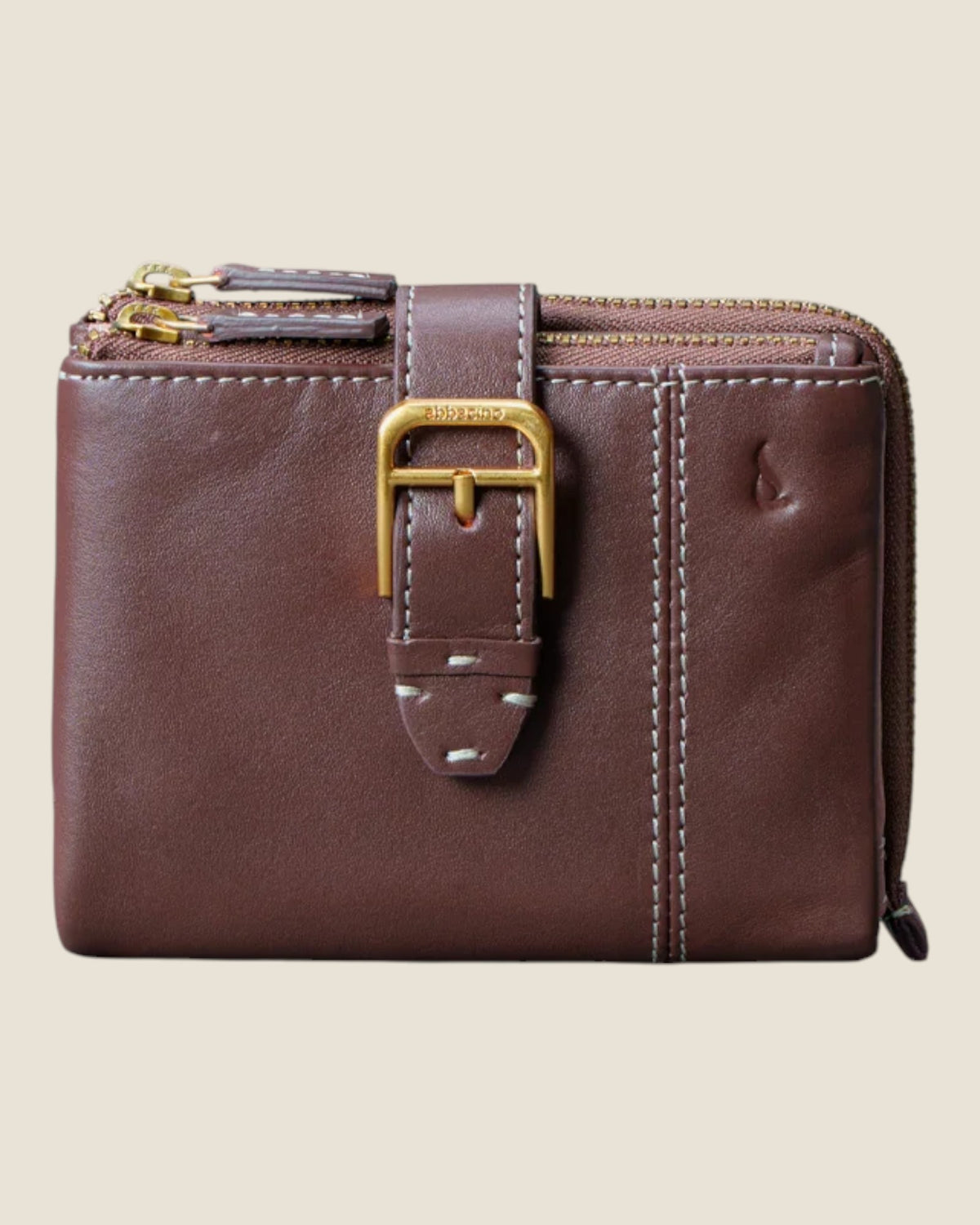 Piccolo portafoglio da donna in pelle Marrone