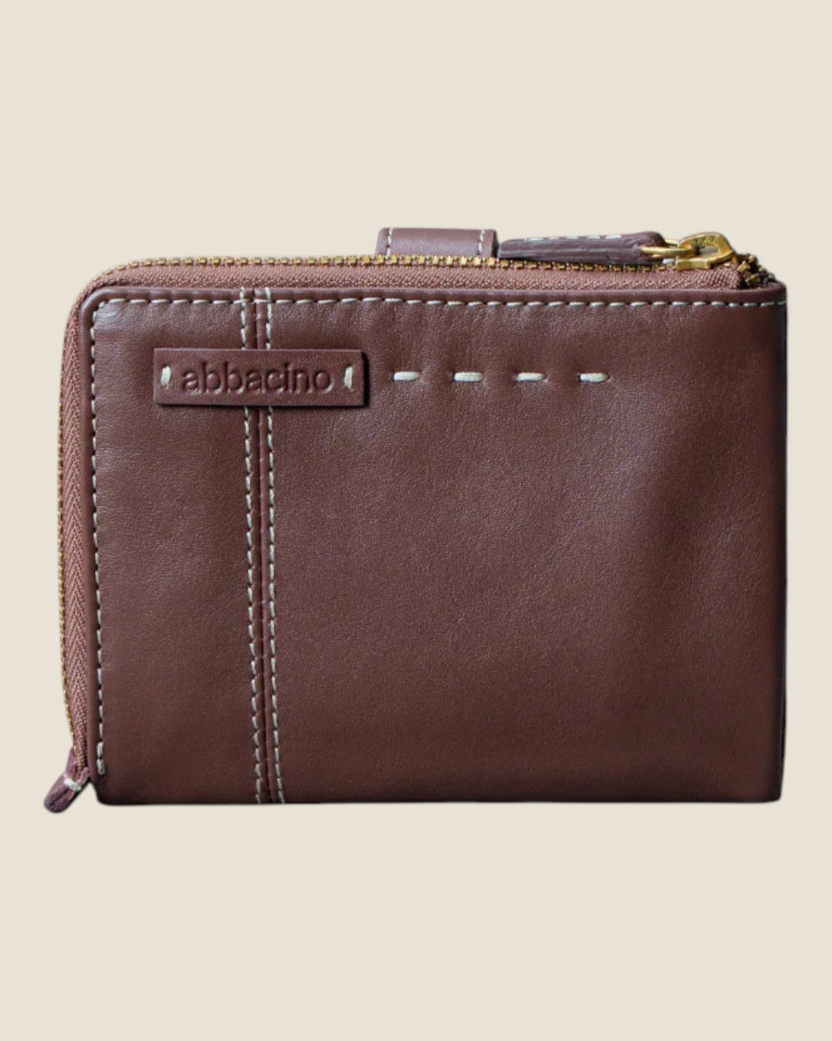 Piccolo portafoglio da donna in pelle Marrone