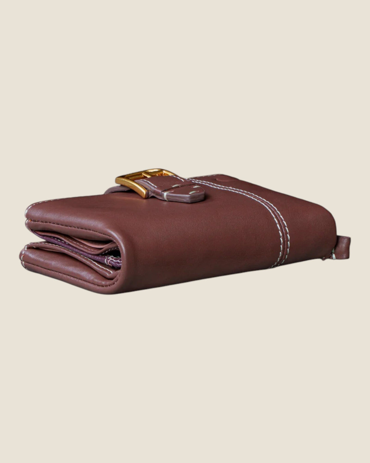 Piccolo portafoglio da donna in pelle Marrone