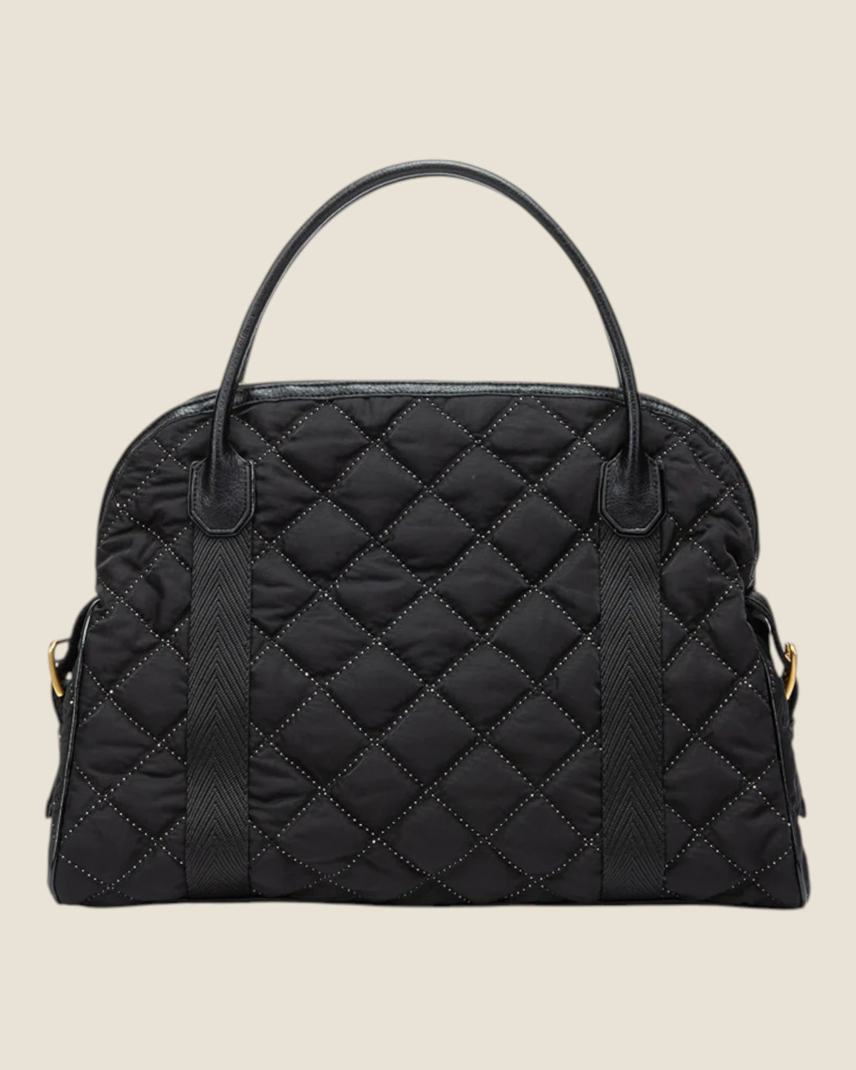 Borsa a mano imbottita Nero
