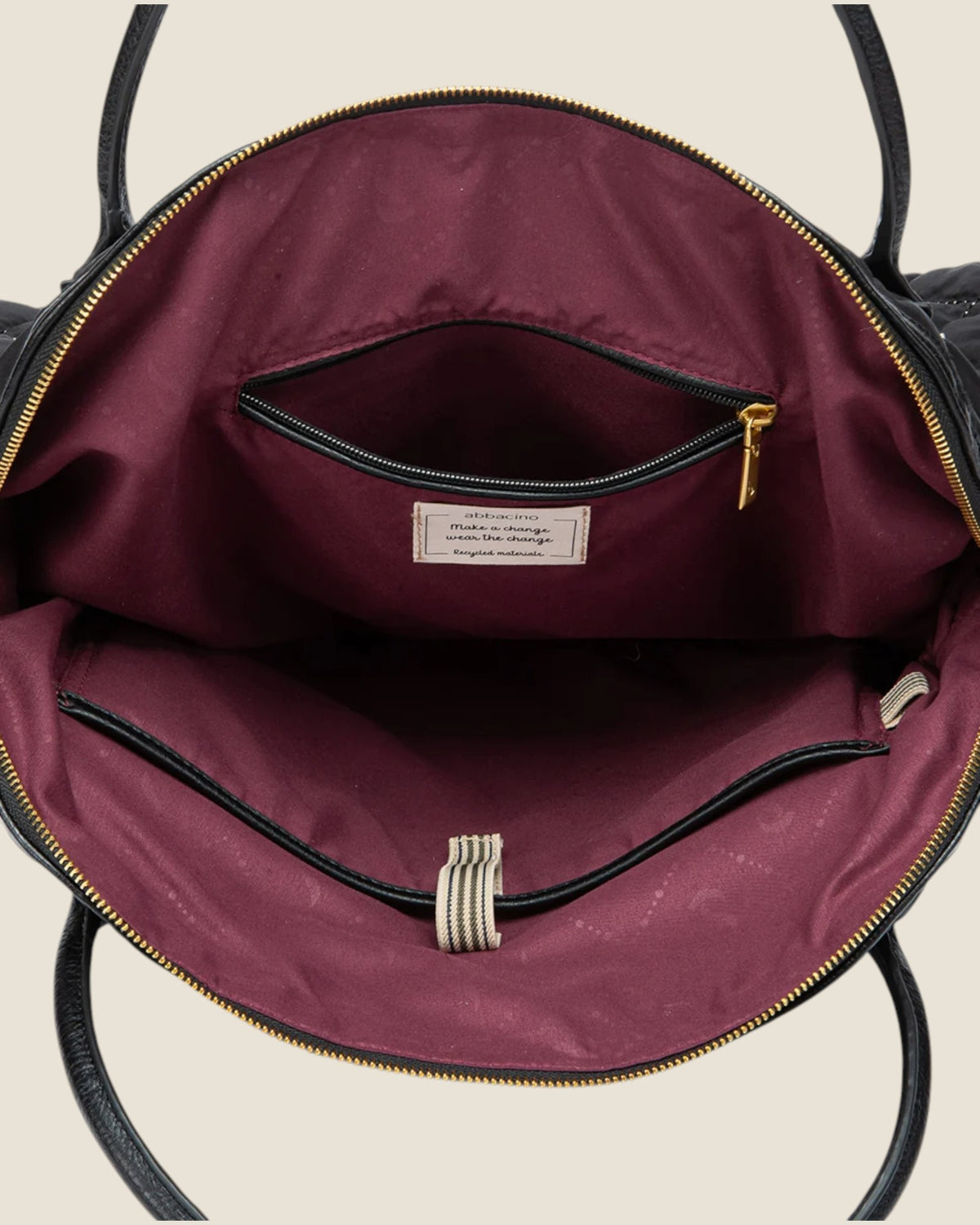 Borsa a mano imbottita Nero