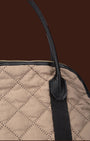 Borsa a mano imbottita Taupe
