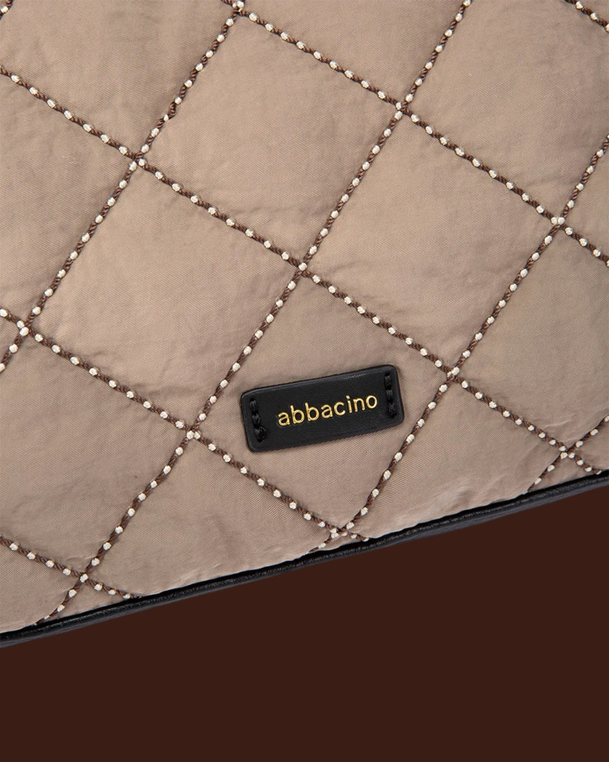 Borsa a mano imbottita Taupe