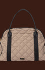 Borsa a mano imbottita Taupe