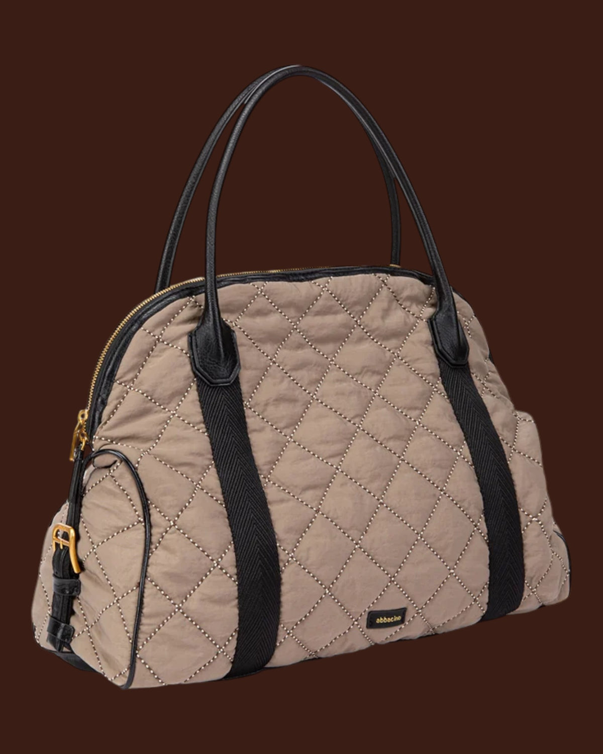 Borsa a mano imbottita Taupe