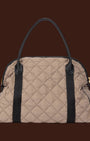 Borsa a mano imbottita Taupe