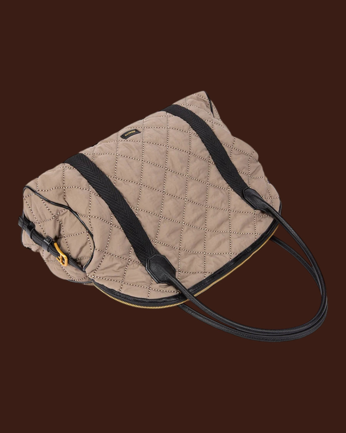 Borsa a mano imbottita Taupe