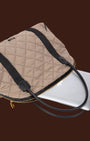 Borsa a mano imbottita Taupe