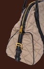 Borsa a mano imbottita Taupe